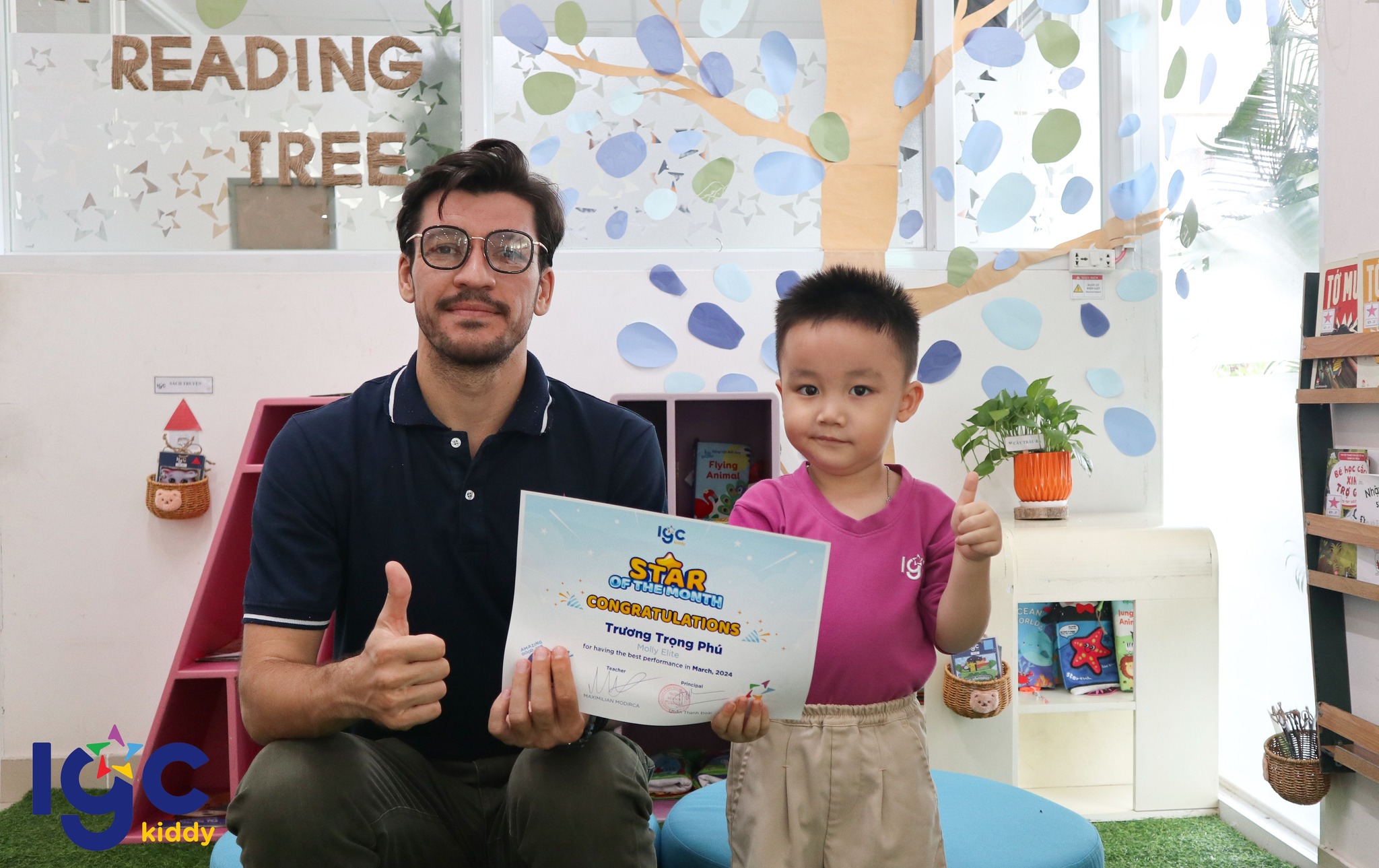 [IGC KIDDY CƠ SỞ QUẬN 7] STAR OF THE MONTH – NGÔI SAO CỦA THÁNG  3