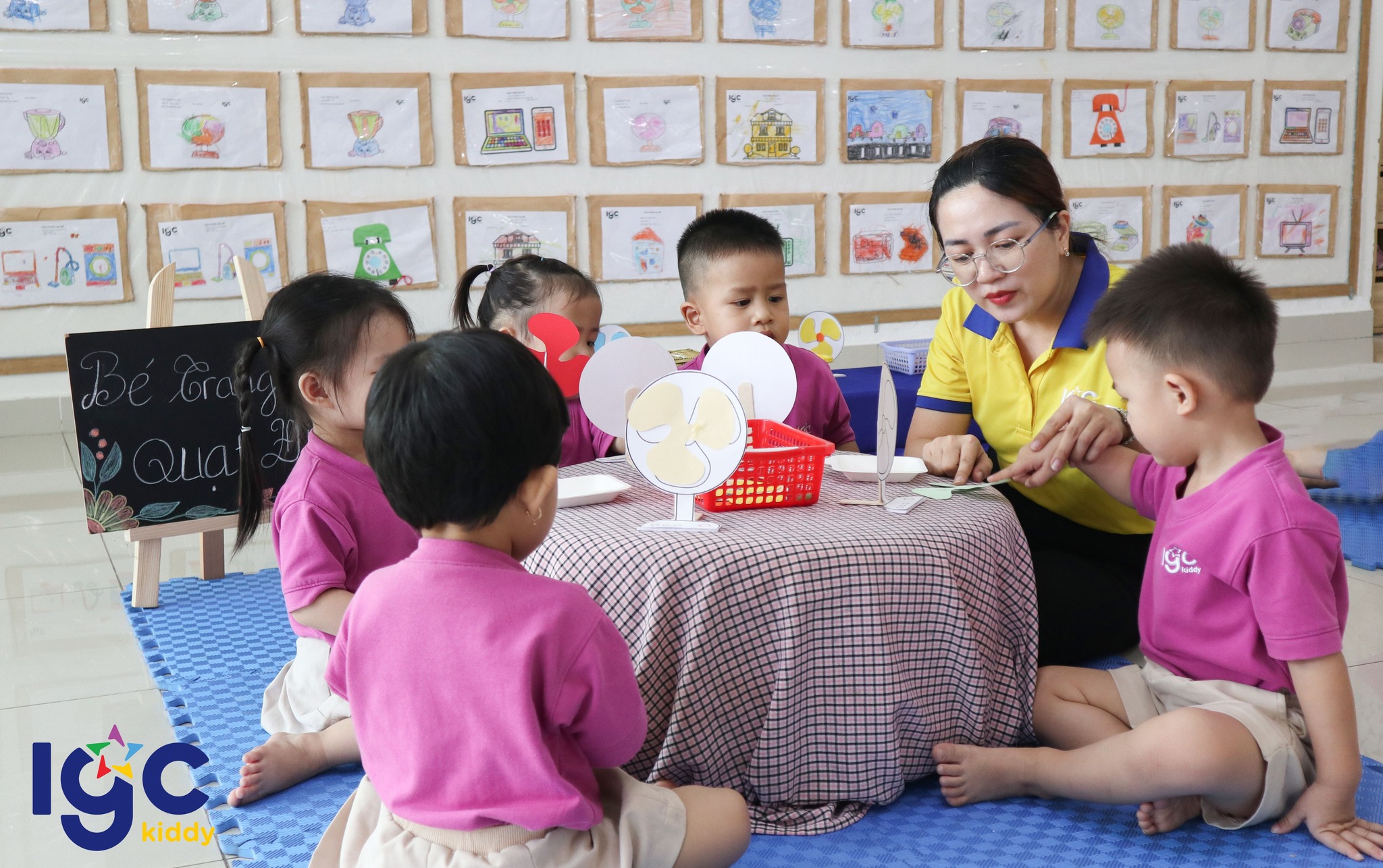 [IGC KIDDY CƠ SỞ QUẬN 7] TẠO HÌNH: CHIẾC QUẠT ĐIỆN