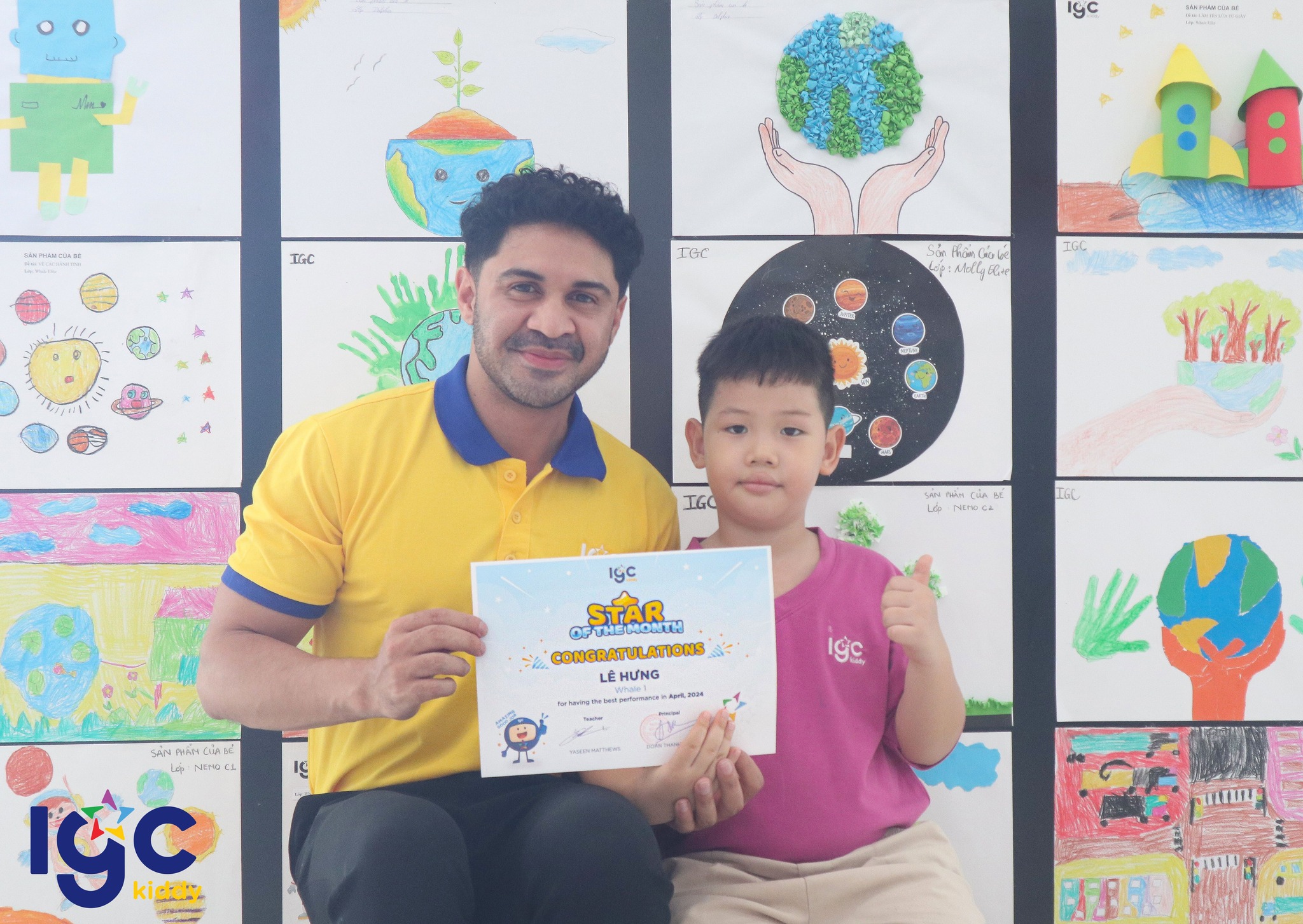 [IGC KIDDY CƠ SỞ QUẬN 7] STAR OF THE MONTH – NGÔI SAO CỦA THÁNG 4