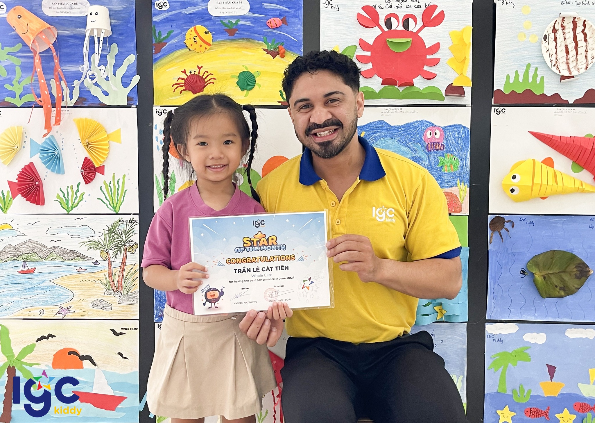 [IGC KIDDY CƠ SỞ QUẬN 7] STAR OF THE MONTH – NGÔI SAO CỦA THÁNG  6