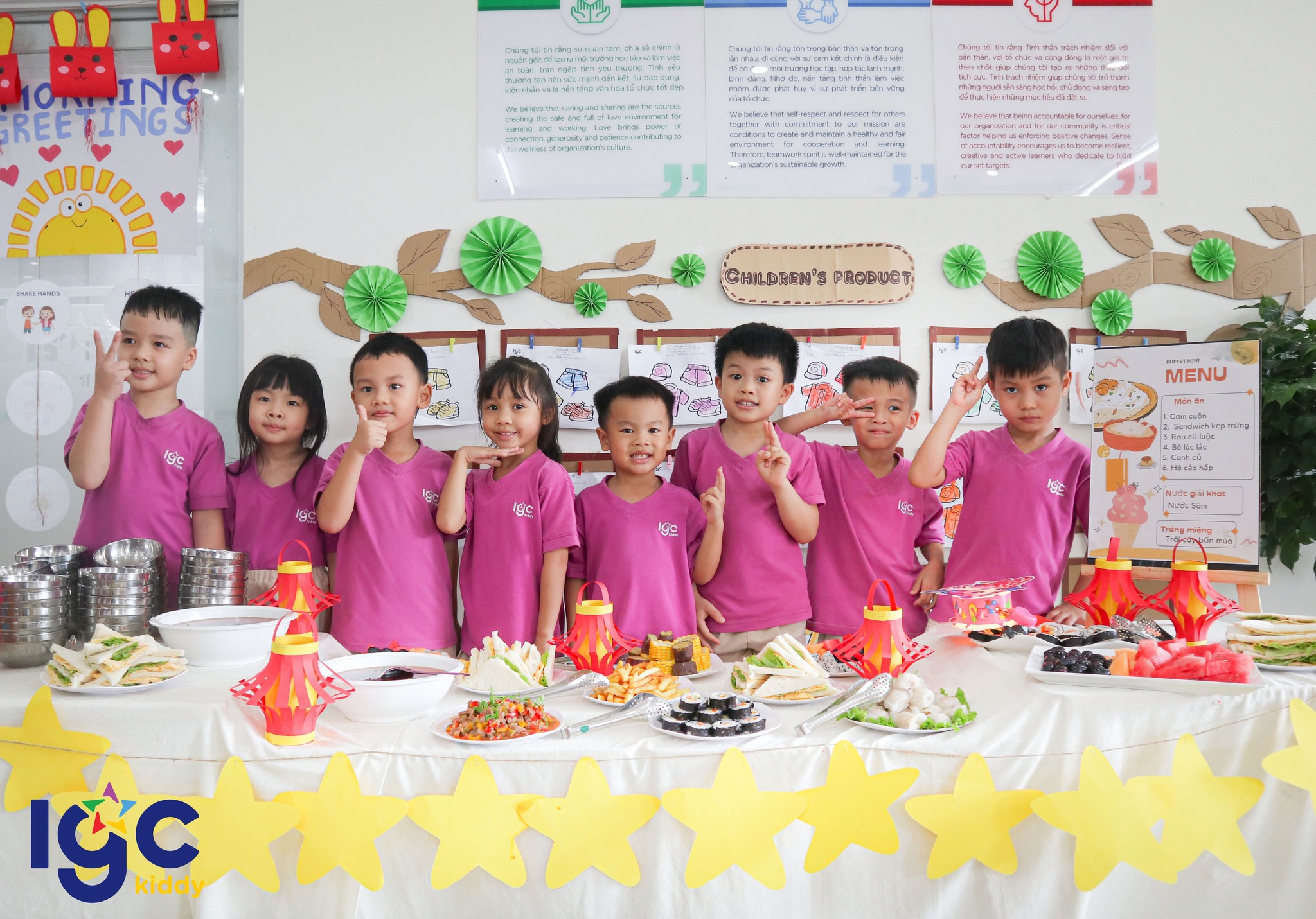 [IGC KIDDY CƠ SỞ QUẬN 7] BUFFET MINI THÁNG 9