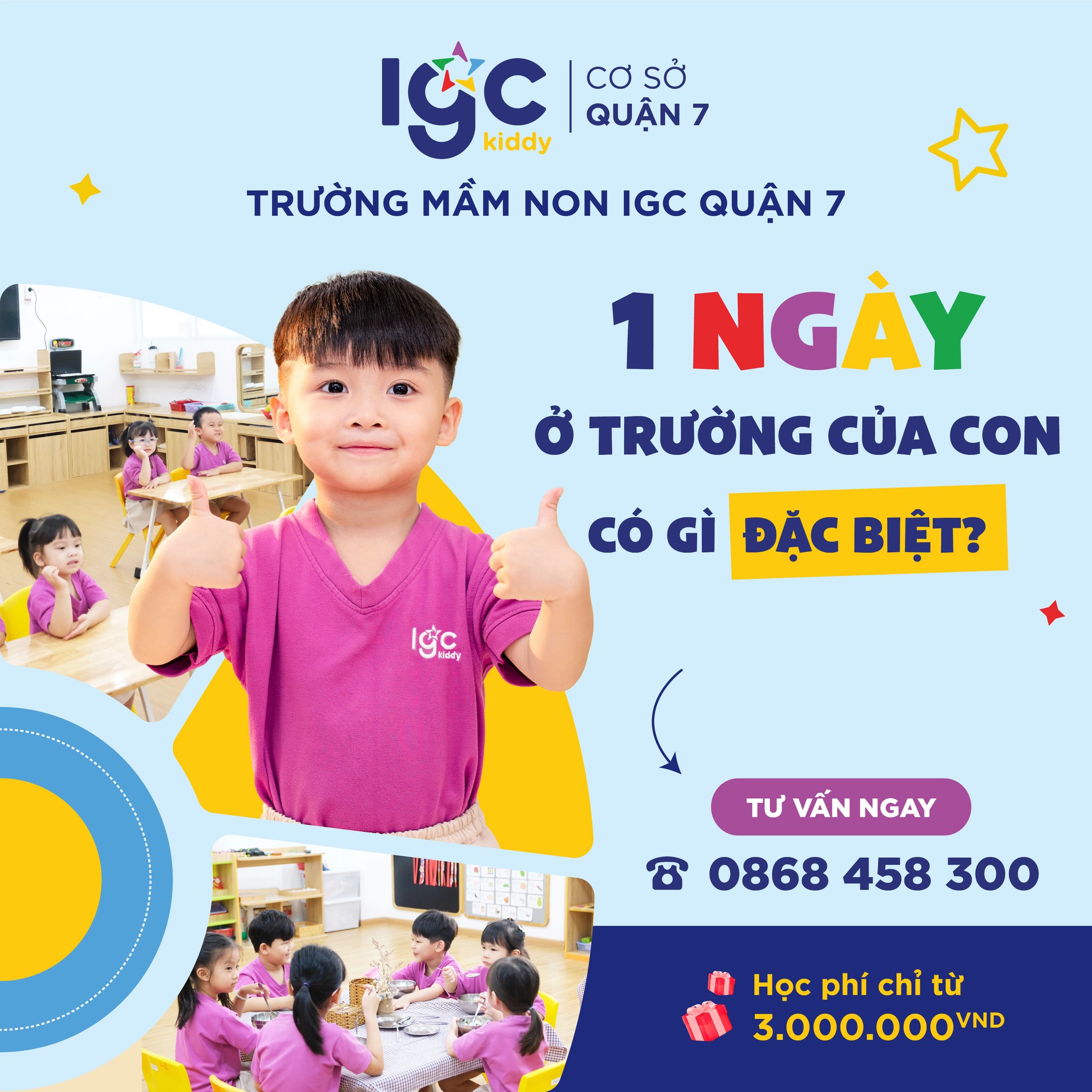 MỘT NGÀY ĐẾN TRƯỜNG CỦA CON TẠI IGC KIDDY CÓ GÌ ĐẶC BIỆT?