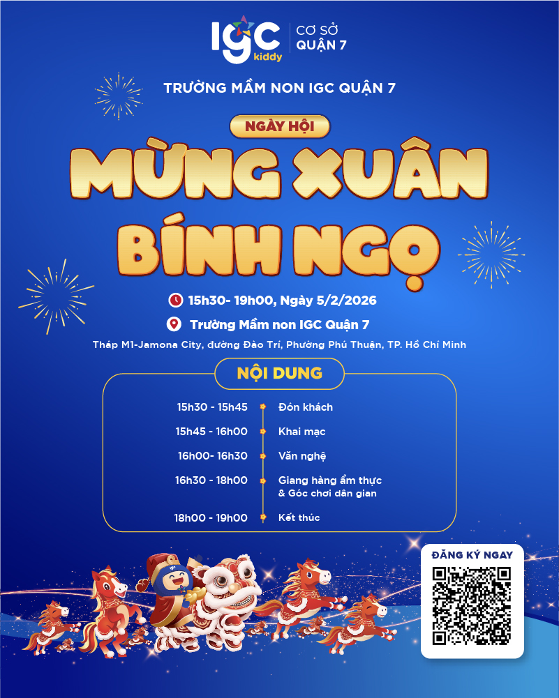 THƯ MỜI THAM GIA HỘI XUÂN IGC KIDDY QUẬN 7