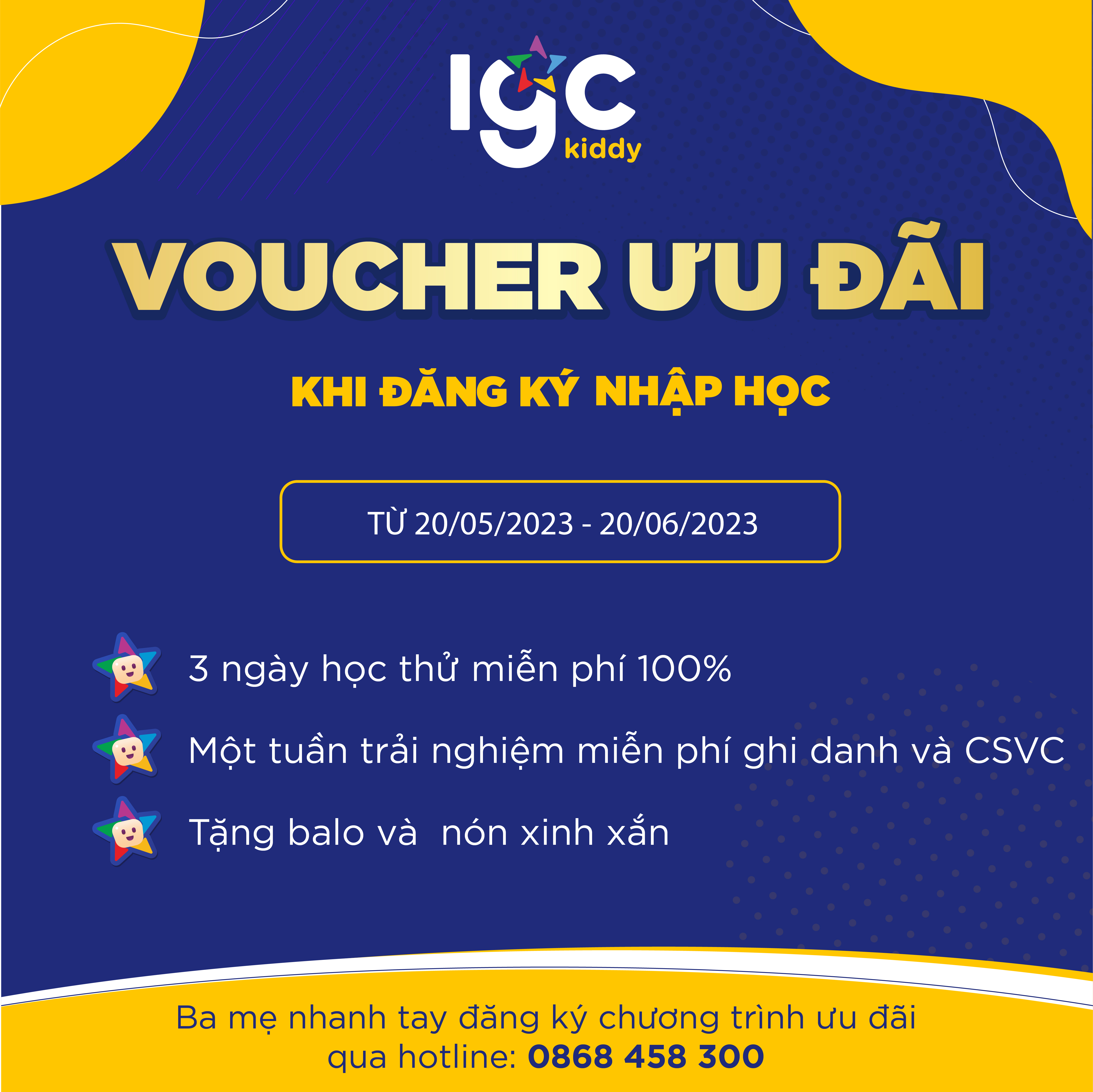 TƯNG BỪNG ƯU ĐÃI NHẬP HỌC HẤP DẪN MỪNG NGÀY QUỐC TẾ THIẾU NHI