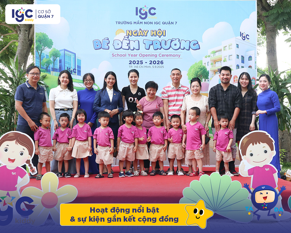 hoạt động nổi bật và sự kiện gắn kết cộng đồng tại Trường Mầm non IGC Quận 7