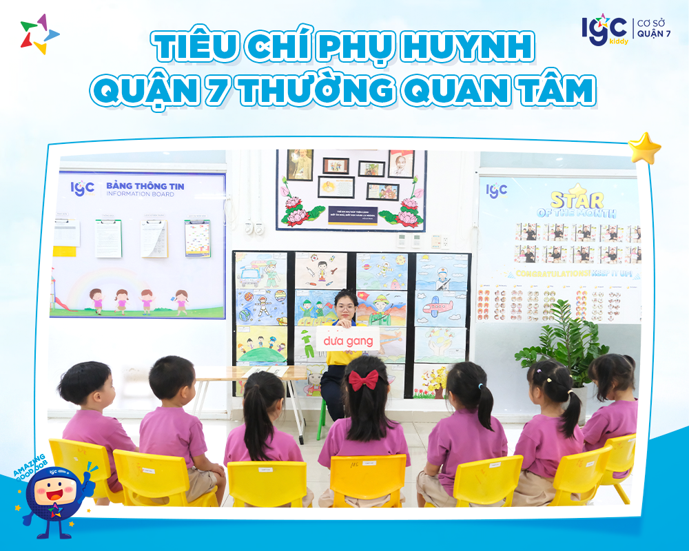 Tiêu chí phụ huynh Quận 7 thường quan tâm