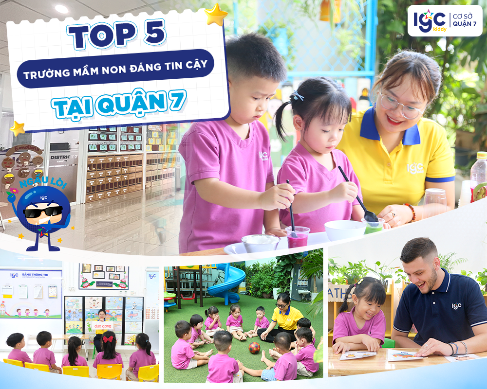 top 5 trường mầm non đáng tin cậy tại quận 7